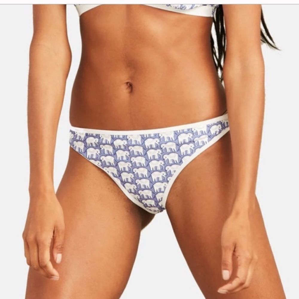 Roller Rabbit Hathi High Waist SwimβBikini Bottom Elephants